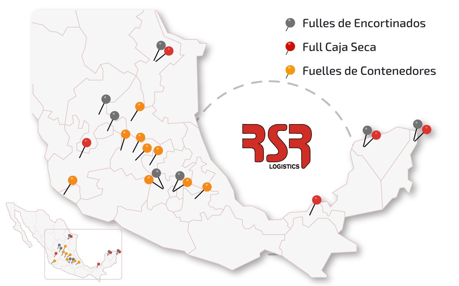 Mapa RSR